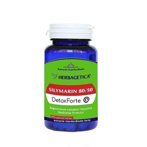 Silymarin 80/50 Detox Forte Herbagetica, 60 capsule