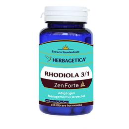 Rhodiola Zen Forte Herbagetica, 120 capsule