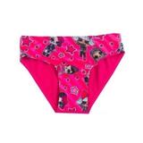 Slip fucsia pentru baie fetite Lol Surprise cu papusele si stelute marimea 128