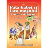 Fata babei si fata mosului. Povesti cu abtibilduri, editura Gama