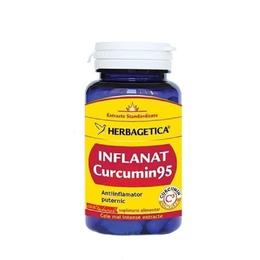 Inflanat Curcumin 95 Herbagetica, 60 capsule