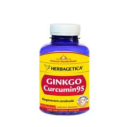 Ginkgo Curcumin 95 Herbagetica, 120 capsule