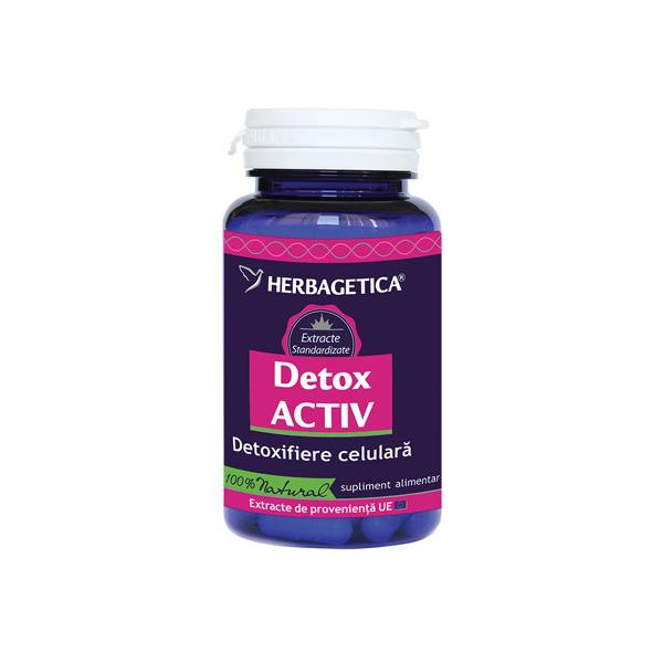 Detox Activ Herbagetica, 60 capsule