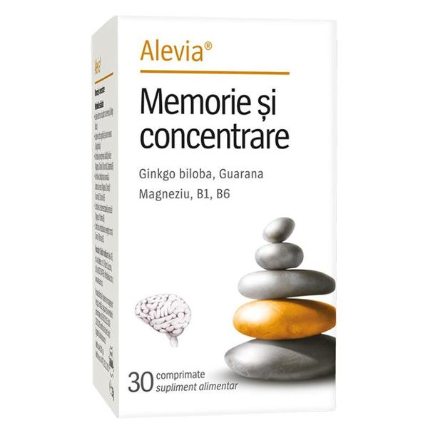 Supliment Alimentar Memorie si Concentrare - Alevia, 30 comprimate