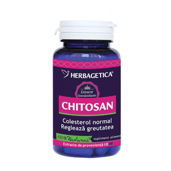 Chitosan Herbagetica, 60 capsule