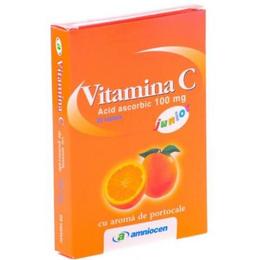 Vitamina C 100mg Portocale Amniocen, 20 tablete