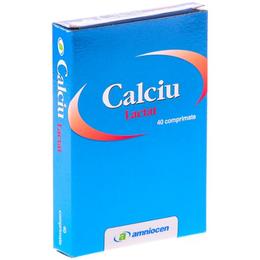 Calciu Lactat Amniocen, 40 tablete