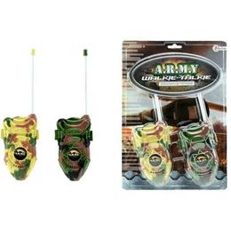 Statie Walkie Talkie Army, Toi-Toys 2 statii pentru baieti din plastic cu buton on off