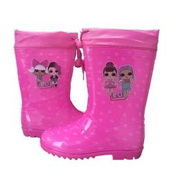 Cizme de ploaie cu imprimeu LOL Surprise pentru fete roz marimea 23-24