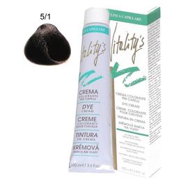 Crema Coloranta Permanenta - Vitality&#039;s Linea Capillare Dye Cream, nuanta 5/1 Light Ash Chestnut, 100ml