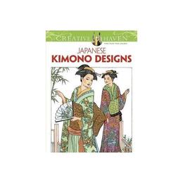 Creative Haven Japanese Kimono Designs Coloring Book, editura Dover Childrens Books