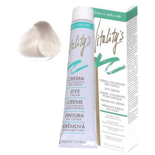 Crema Coloranta Permanenta Baza Neutra - Vitality&#039;s Linea Capillare Dye Cream, 0/0 Colorless Base, 100ml