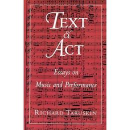 Text and Act, editura Oxford University Press Academ