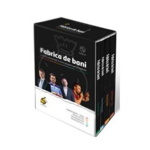 4 DVD Fabrica de bani Vol.1 - Lorand Soares Szasz, Marius Simion, Pera Novacovici, Daniel Zarnescu, editura Stepout