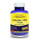 Calciu+D3+Vit.K2 Herbagetica, 120 capsule