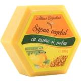 Sapun Hexagonal Vegetal cu Miere si Polen Albina Carpatina, Apicola Pastoral Georgescu, 100g