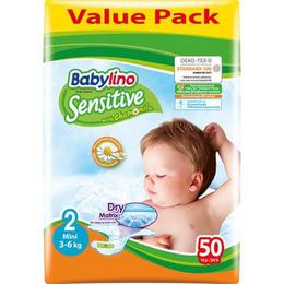 Scutece Babylino Sensitive 2, 3-6 kg, 50 bucati