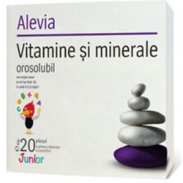 Vitamine si Minerale Junior Alevia, 20 plicuri orosolubile