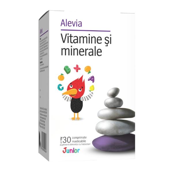 Vitamine si Minerale Junior Alevia, 30 comprimate