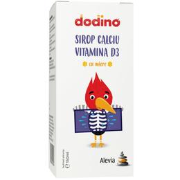 Sirop Calciu si Vitamina D3 cu Miere Dodino Alevia, 150ml