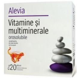 Vitamine si Multiminerale Alevia, 20 plicuri orosolubile