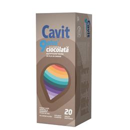 Cavit 9 Plus Ciocolata Biofarm, 20 comprimate
