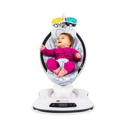 Fotoliu Balansoar Bebelusi 4MOMS MamaRoo 4.0 Plush Silver