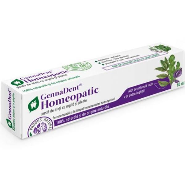 Pasta de dinti Homeopatic Gennadent, 80 ml