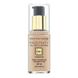 Fond de ten 3în1 Max Factor Facefinity All Day Flawless SPF20 40 Light Ivory 30ml