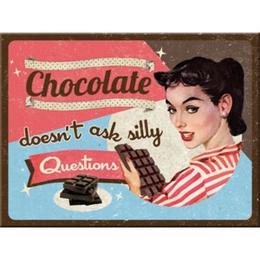 Magnet frigider - Chocolate Doesn't Ask - ArtGarage