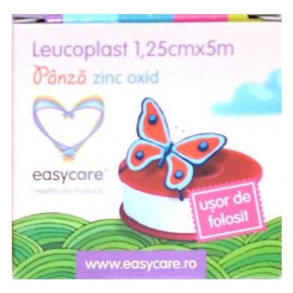 Leucoplast Panza ZnOx Easy Care, 1.25cm x 5m