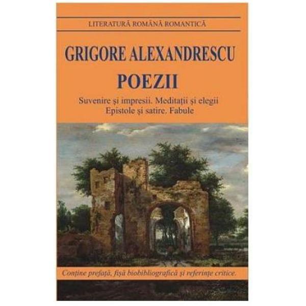 Poezii - Grigore Alexandrescu, editura Cartex