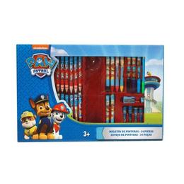 Set de creatie Paw Patrol sub forma de penar cu accesorii pentru scoala, 34 piese