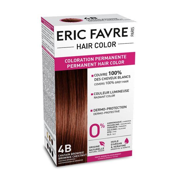 Vopsea de păr fara amoniac Eric Favre Hair Color 4B Șaten închis ciocolatiu