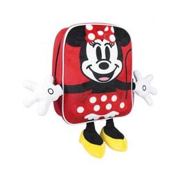 Ghiozdan pentru gradinita, Minnie Mouse 3D, Rosu, 31 cm