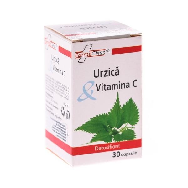 Urzica si Vitamina C Farma Class, 30 capsule