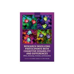 Research Involving Participants with Cognitive Disability an - M Ariel Cascio, editura Bloomsbury Academic T&amp;t Clark