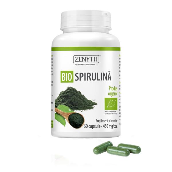 Spirulina 450 MG Zenyth Pharmaceuticals, 60 capsule