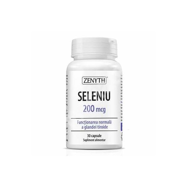 Seleniu 200MCG Zenyth Pharmaceuticals, 30 capsule