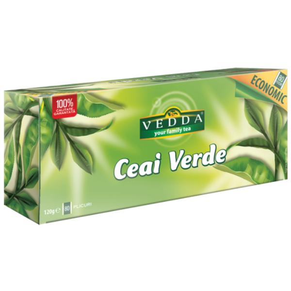 Ceai Verde Vedda, 80 plicuri