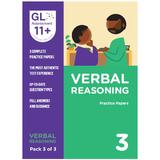 11+ Practice Papers Verbal Reasoning Pack 3 (Multiple Choice -  