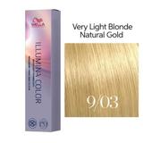Vopsea Permanenta - Wella Professionals Illumina Color Nuanta 9/03 blond luminos natural auriu