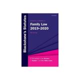 Blackstone's Statutes on Family Law 2019-2020 - Rob George, editura Taylor & Francis