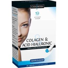Colagen&amp;Acid Hialuronic Clasic Interherb, 30 capsule