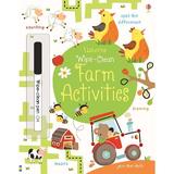 Carte cu activitati de la ferma Scrie si Sterge Wipe Clean Farm Activities Usborne