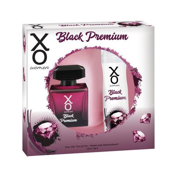 Set Black Premium Women XO, Apa de toaleta 100 ml + Deodorant 125 ml