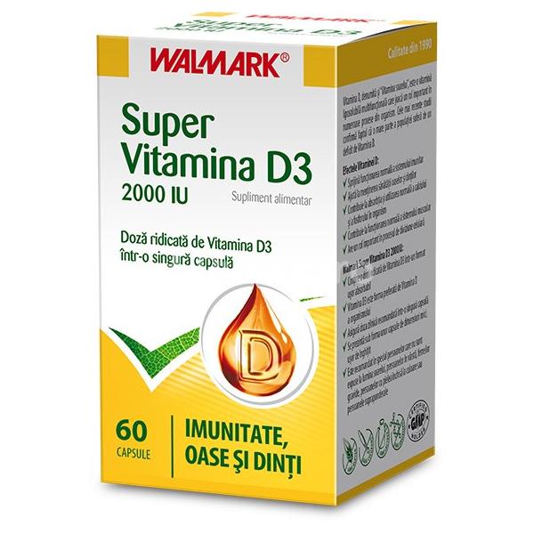 Super Vitamina D3 2000 IU Walmark, 60 capsule