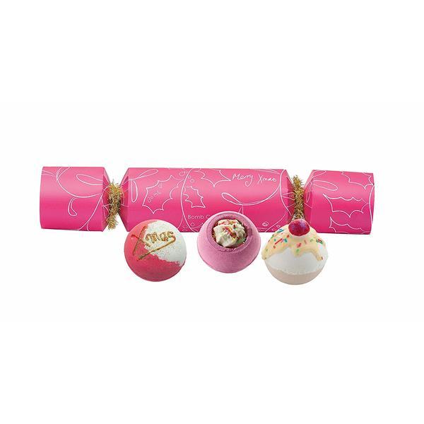 Set cadou Berry Christmas Cracker, Bomb Cosmetics - contine 3 bile efervescente