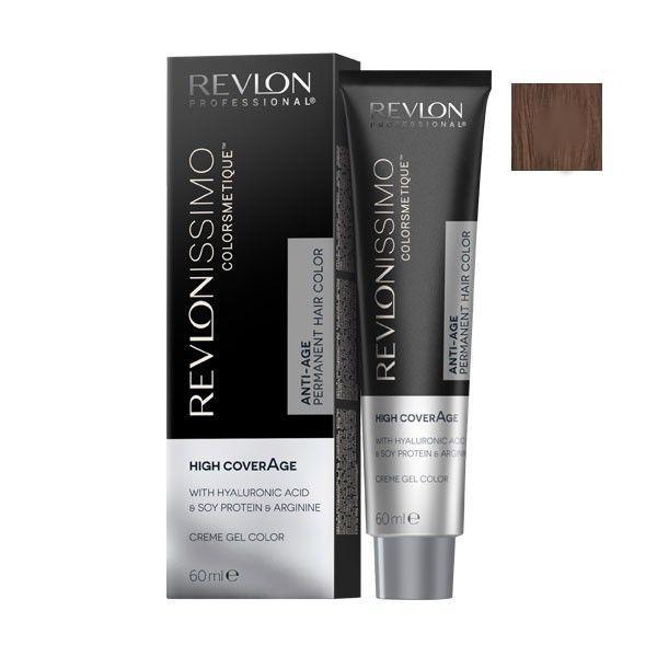 Vopsea Permanenta - Revlon Professional Revlonissimo Colorsmetique High Coverage Permanent Hair Color, nuanta 6.12 Dark Frosty Blonde, 60 ml