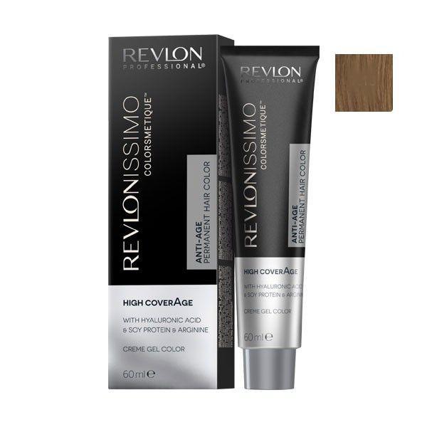 Vopsea Permanenta - Revlon Professional Revlonissimo Colorsmetique High Coverage Permanent Hair Color, nuanta 7.13 Beige Blonde, 60 ml